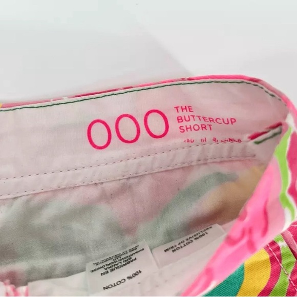 Lilly Pulitzer All Nighter Pink Buttercup Shorts Size 000 Girls size 12-14 - Picture 3 of 4